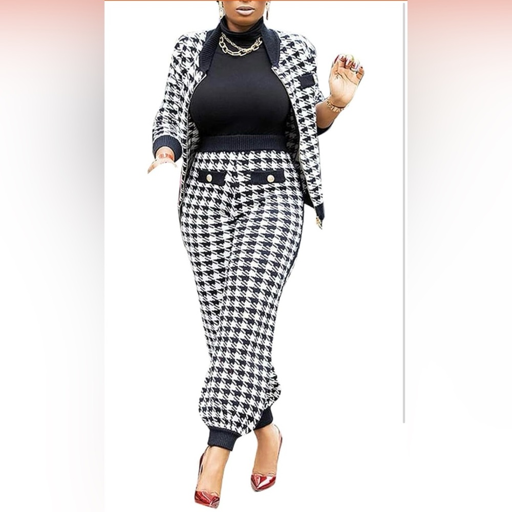 BRAND NEW!!! LKOUS 2 piece casual long sleeve jacket & pants set.